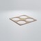 Ekena Millwork Large Wembley Decorative Fretwork Wood Wall Panels, Hickory, 23 3/8"W x 23 3/8"H x 3/8"T WALW24X24X0375WEMHI - alternate 5